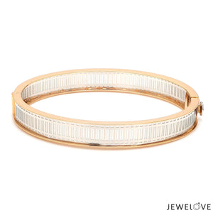 Jewelove™ Bangles & Bracelets Platinum & 18K Rose Gold Bracelet for Men JL PTB 1221