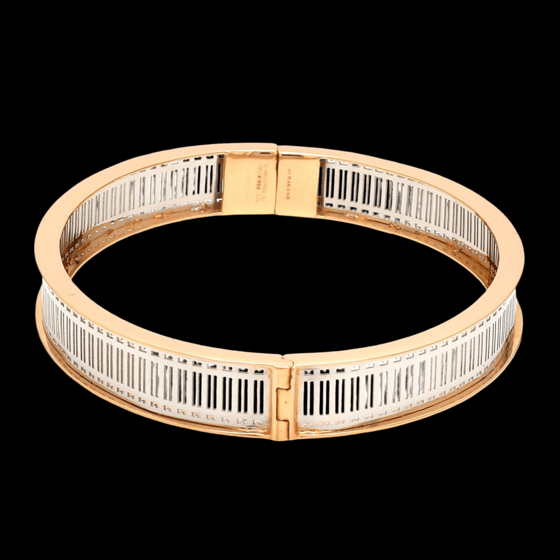 Jewelove™ Bangles & Bracelets Platinum & 18K Rose Gold Bracelet for Men JL PTB 1221