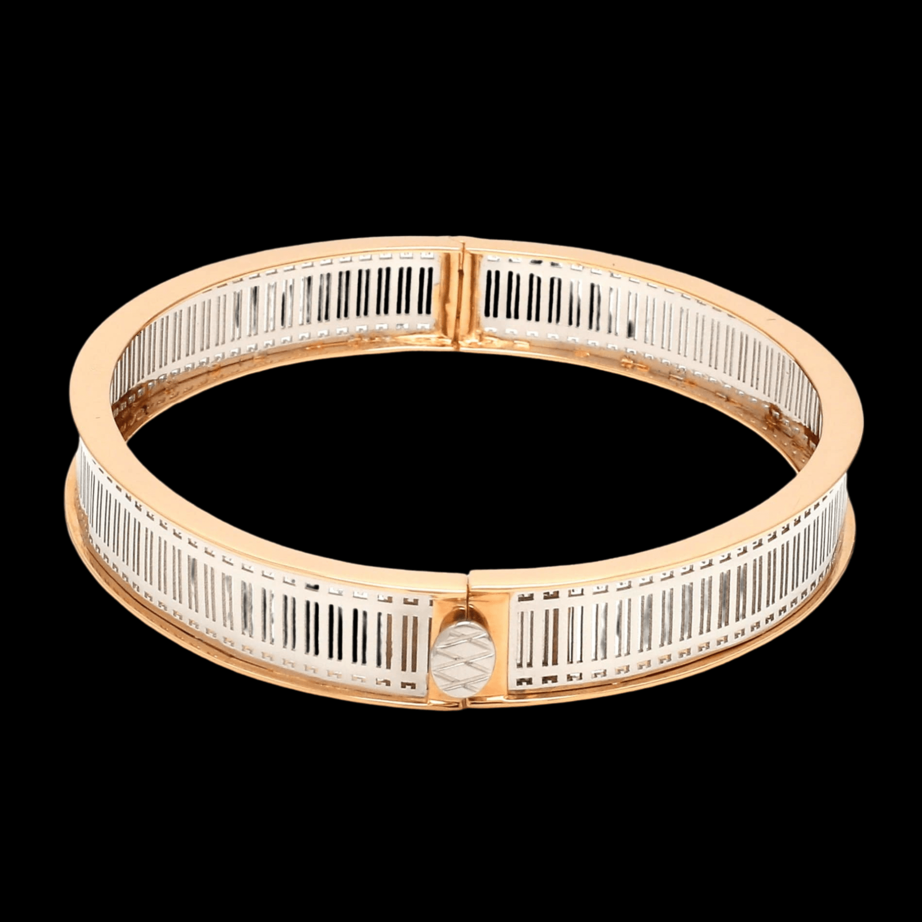 Jewelove™ Bangles & Bracelets Platinum & 18K Rose Gold Bracelet for Men JL PTB 1221