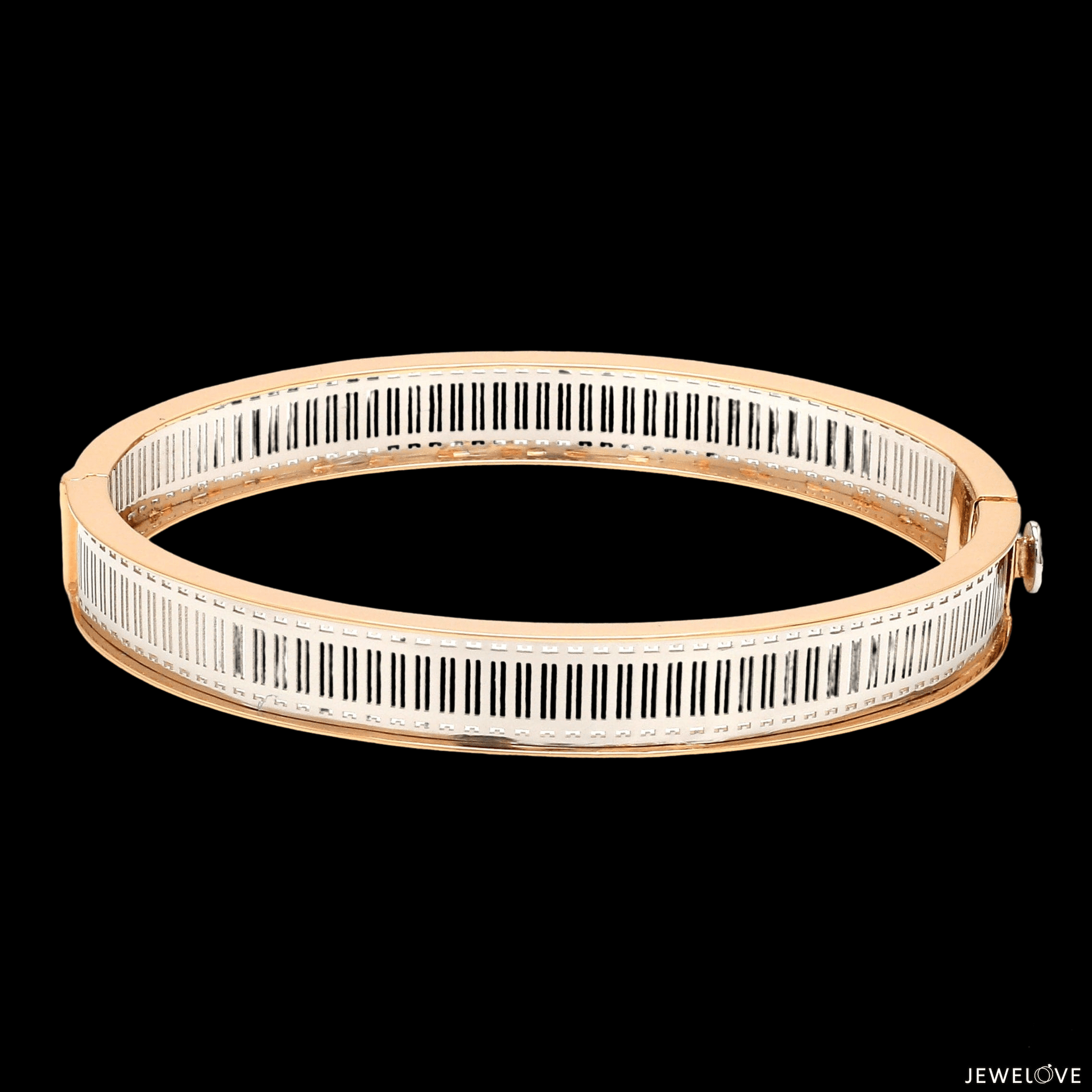 Jewelove™ Bangles & Bracelets Platinum & 18K Rose Gold Bracelet for Men JL PTB 1221