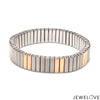 Jewelove™ Bangles & Bracelets Platinum & 18K Rose Gold Flexible Bracelet for Men JL PTB 1232