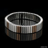 Jewelove™ Bangles & Bracelets Platinum & 18K Rose Gold Flexible Bracelet for Men JL PTB 1232