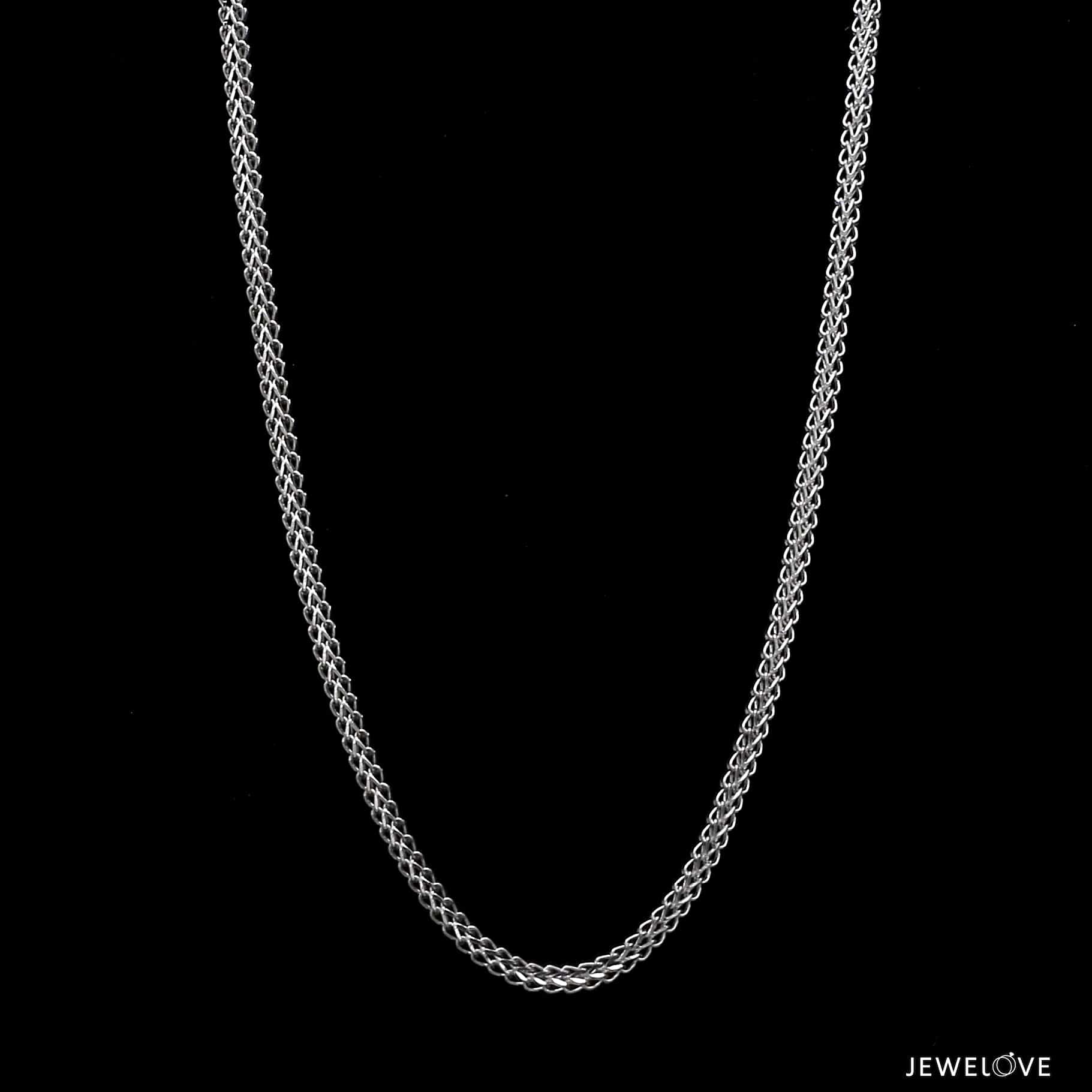 Jewelove™ Chains Platinum 3D Round Chain for Men JL PT CH 1200