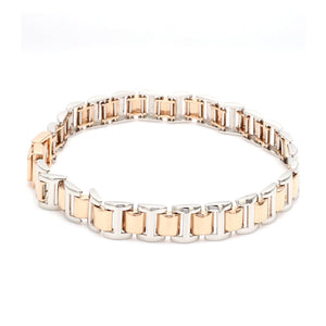 Jewelove™ Bangles & Bracelets Platinum and Rose Gold Bracelet for Men JL PTB 635