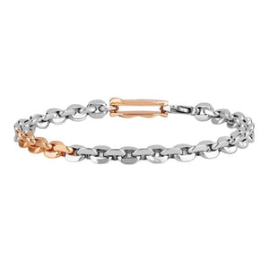 Jewelove™ Bangles & Bracelets Platinum and Rose Gold Bracelet for Men JL PTB 834