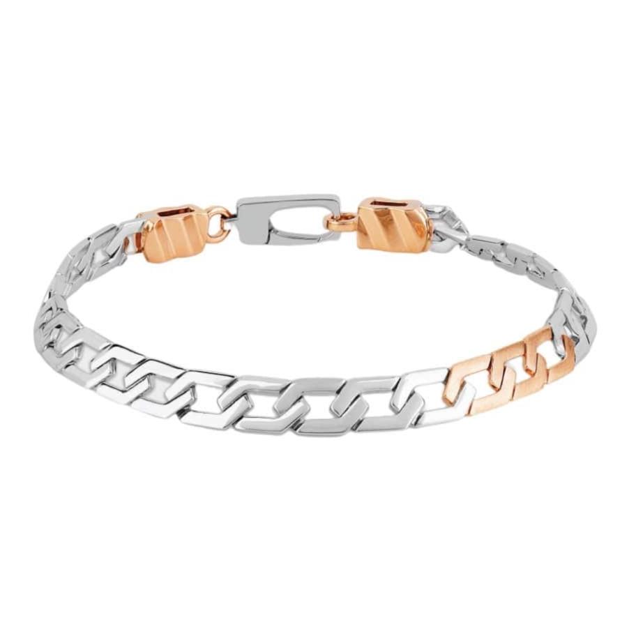 Jewelove™ Bangles & Bracelets Platinum and Rose Gold Bracelet for Men JL PTB 836