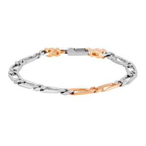 Jewelove™ Bangles & Bracelets Platinum and Rose Gold Bracelet for Men JL PTB 842