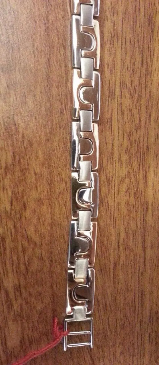 Platinum and Rose Gold Heavy Bracelet for Men JL PTB 610