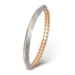 Jewelove™ Bangles & Bracelets Platinum and Rose Gold Kada for Men JL PTB 848