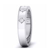 Jewelove™ Rings Platinum Band for Men with 5 Diamonds JL PT 5851