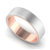 Jewelove™ Rings Platinum Band with Rose Gold Base & Matte Finish JL PT 637