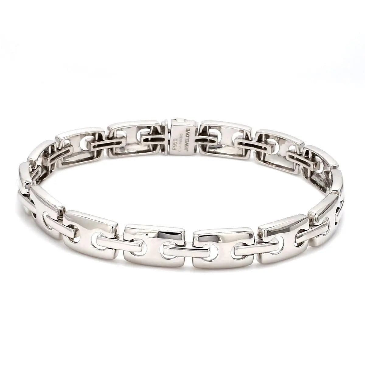 Side View of Platinum Bracelet for Men JL PTB 621