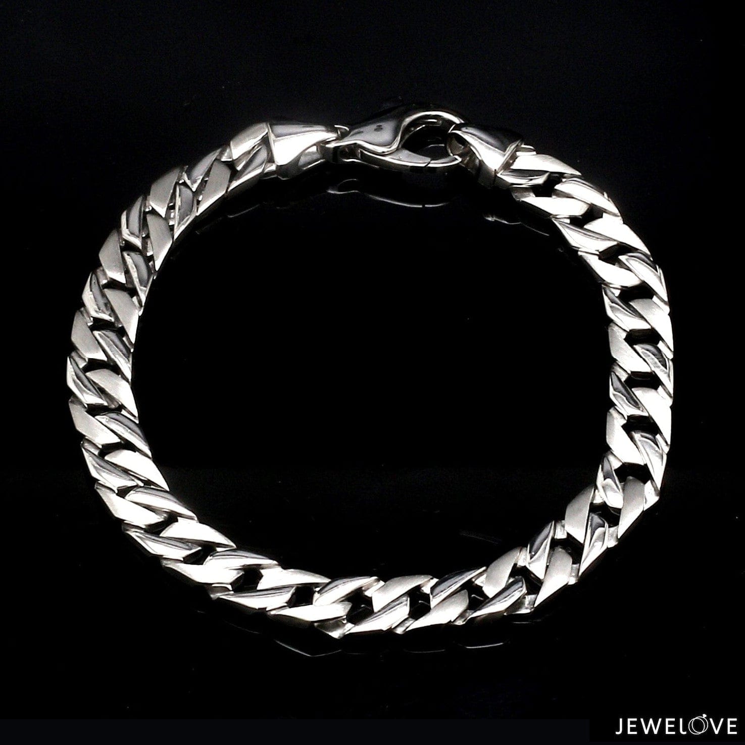 Jewelove™ Bangles & Bracelets 8 inches Platinum Bracelet for Men JL PTB 749