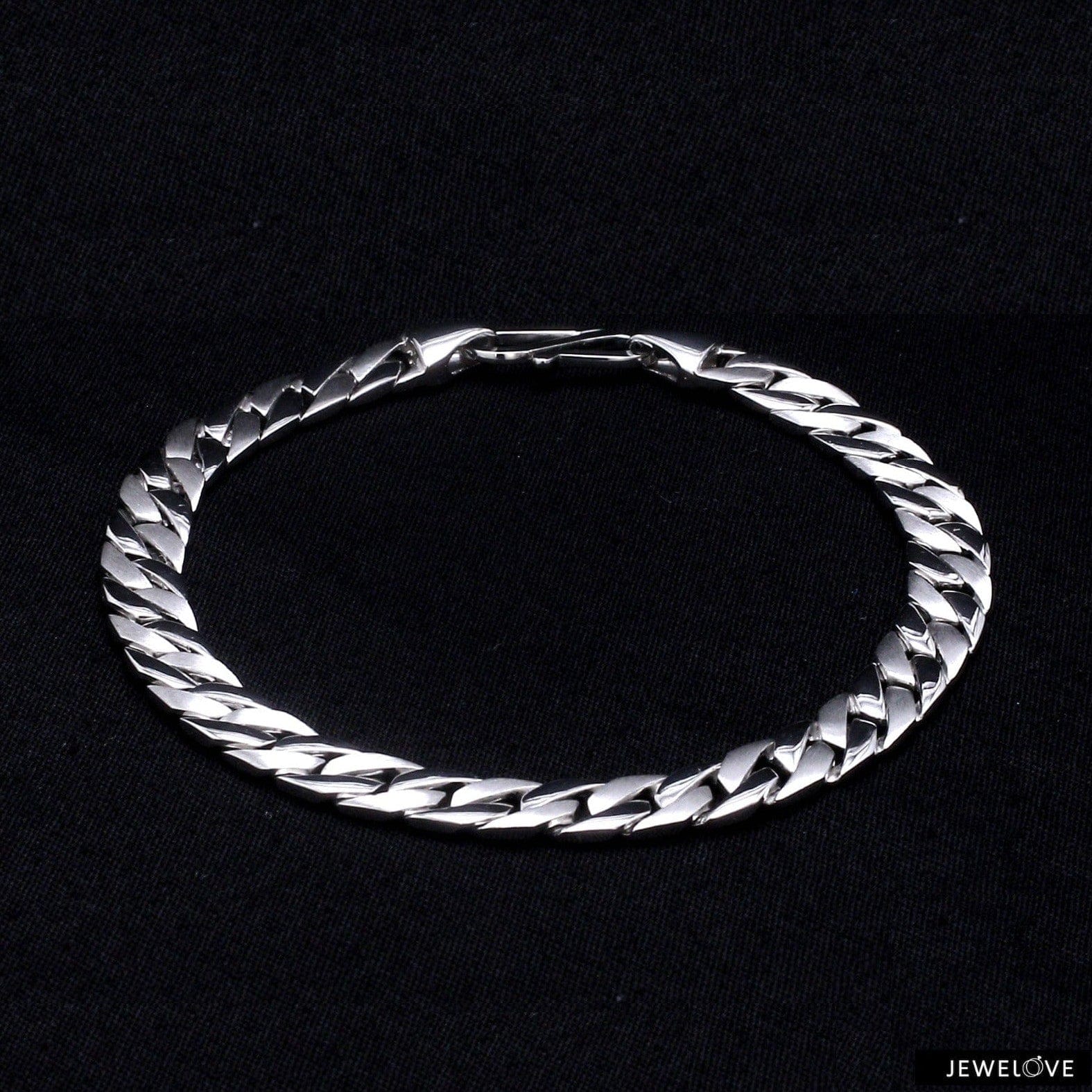 Jewelove™ Bangles & Bracelets 8 inches Platinum Bracelet for Men JL PTB 749