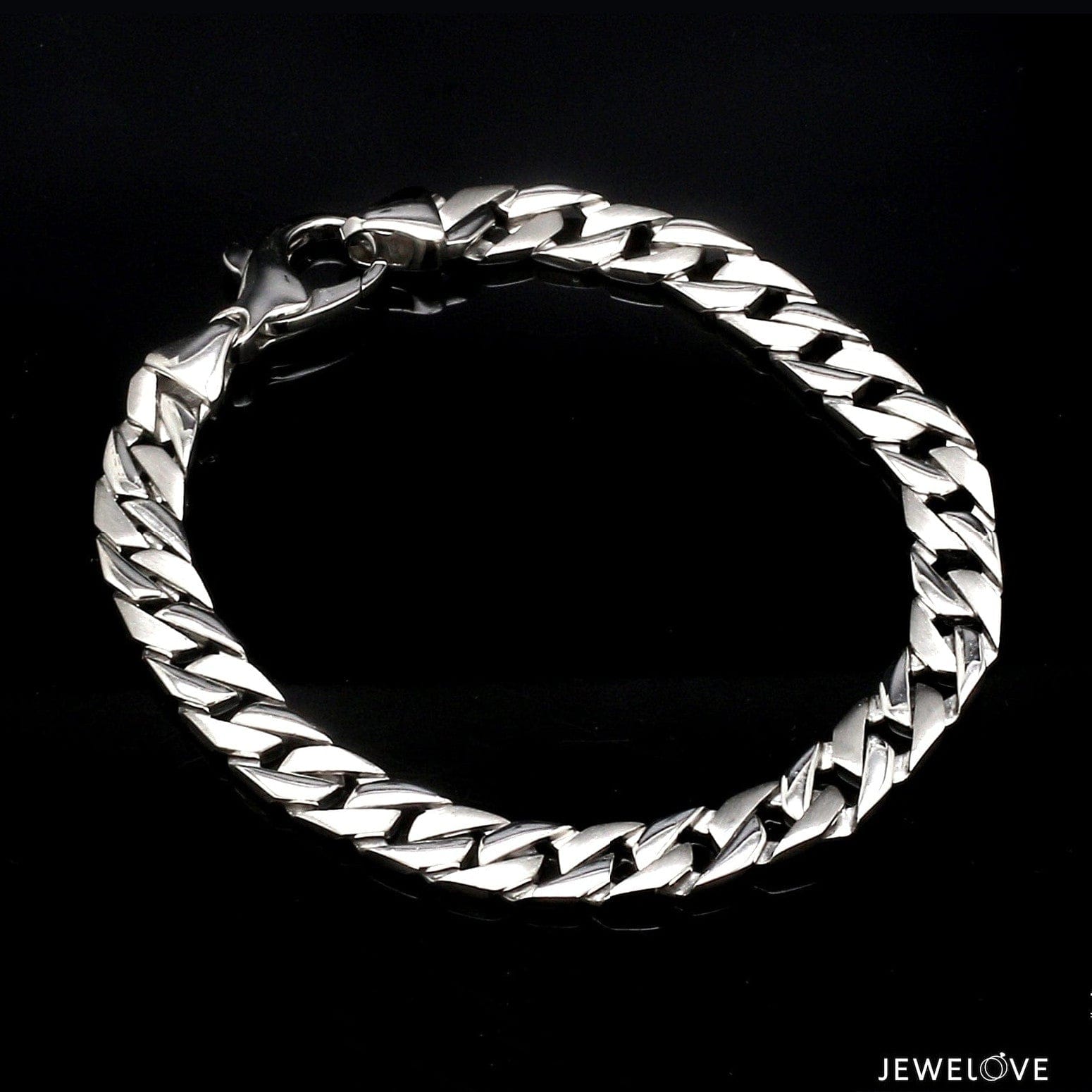 Jewelove™ Bangles & Bracelets 8 inches Platinum Bracelet for Men JL PTB 749