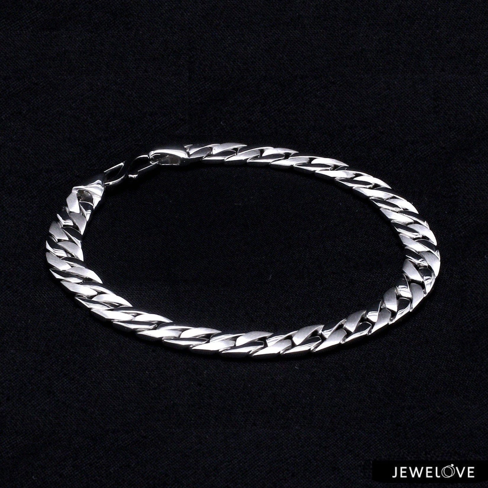 Jewelove™ Bangles & Bracelets 8 inches Platinum Bracelet for Men JL PTB 749