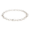 Platinum Bracelet with Square Links JL PTB 689