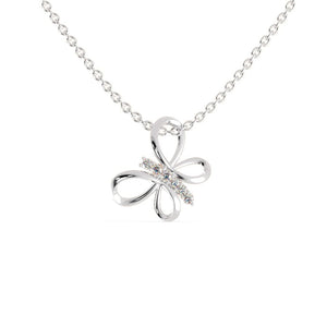 Jewelove™ Pendants SI IJ Platinum Butterfly Pendant with Diamonds for Women JL PT P 1236