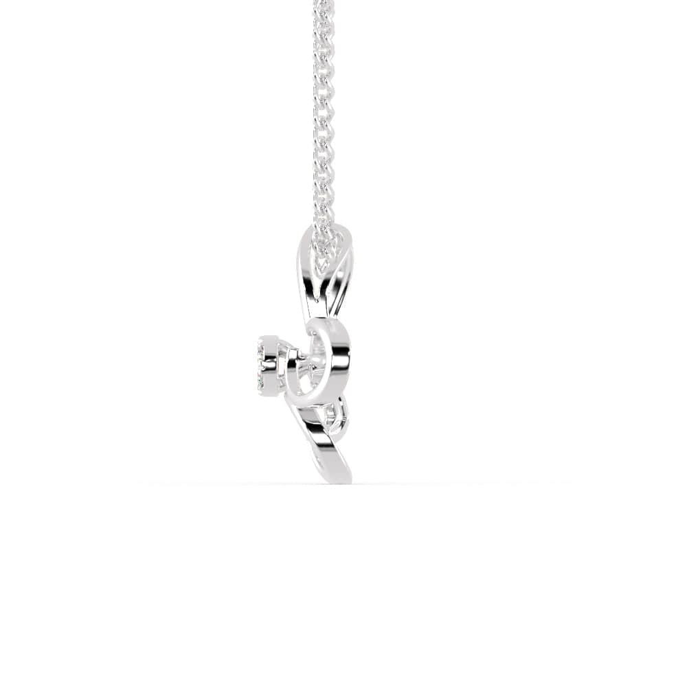 Jewelove™ Pendants Platinum Butterfly Pendant with Diamonds for Women JL PT P 1239