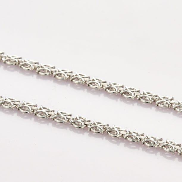 1.2mm Unisex Plain Platinum Box Chain SJ PTO 702-A - 16 inches