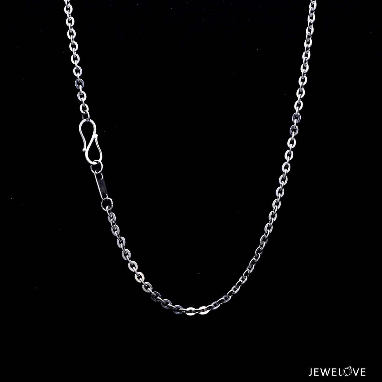 Jewelove™ Chains Platinum Chain for Men SJ PTO 704 - Unisex