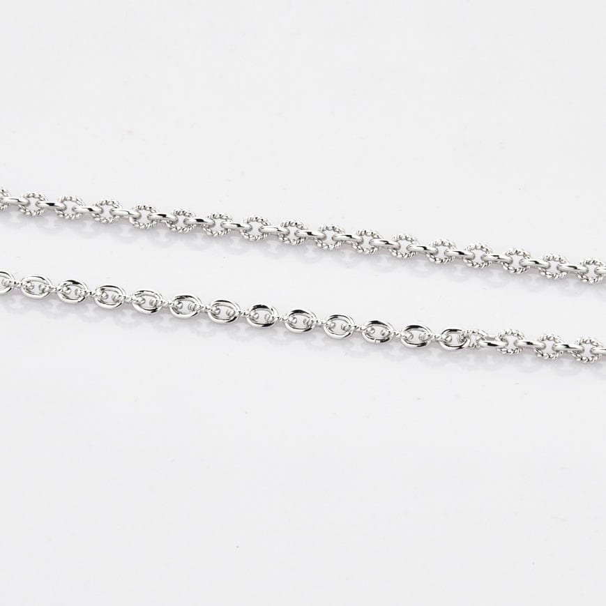 Jewelove™ Chains Platinum Chain with Milgrain Cut Links JL PT CH 770