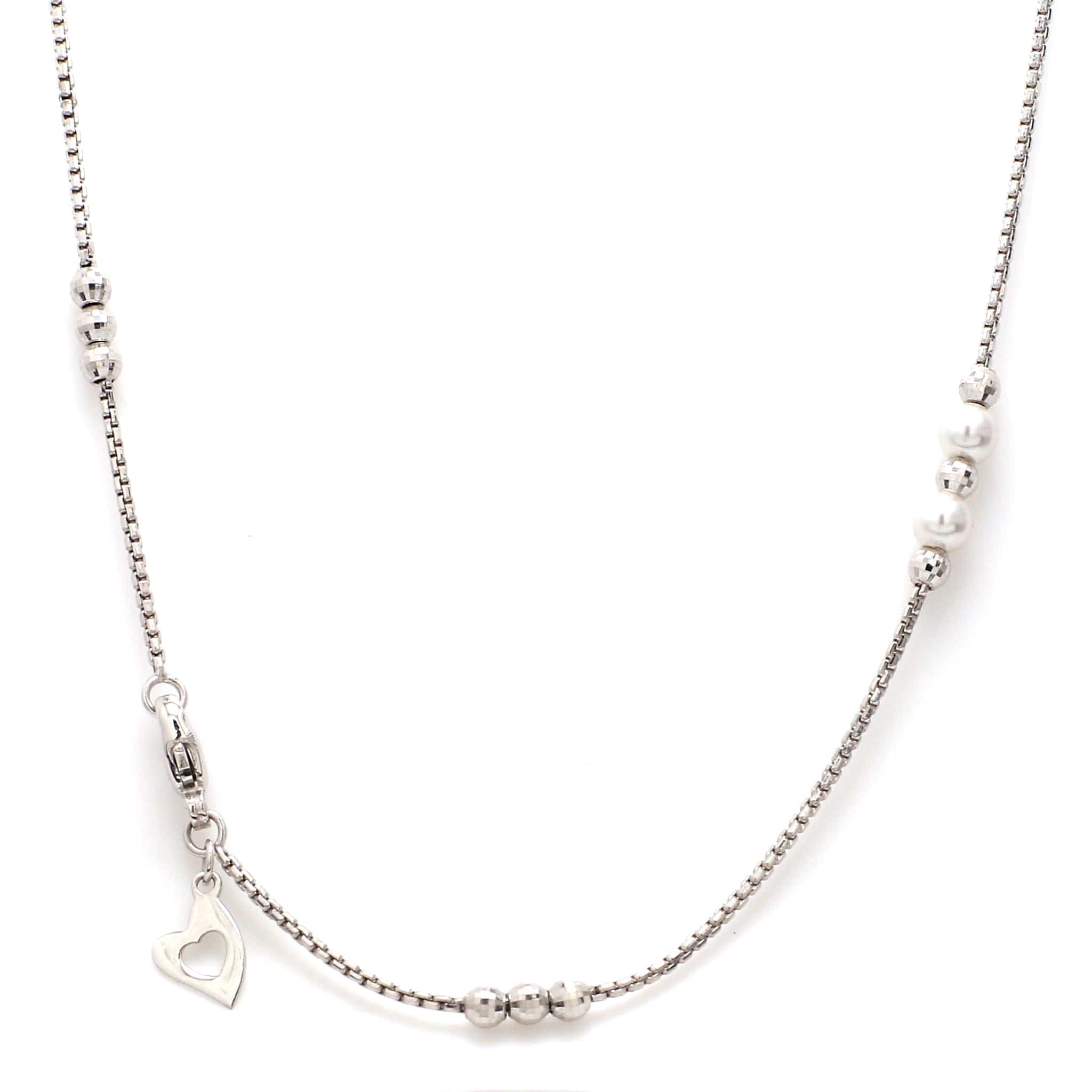 Jewelove™ Chains Platinum Chain with Pearls JL PT CH 651