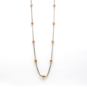 Jewelove™ Chains Platinum Chain with Rose Gold Balls JL PT 738