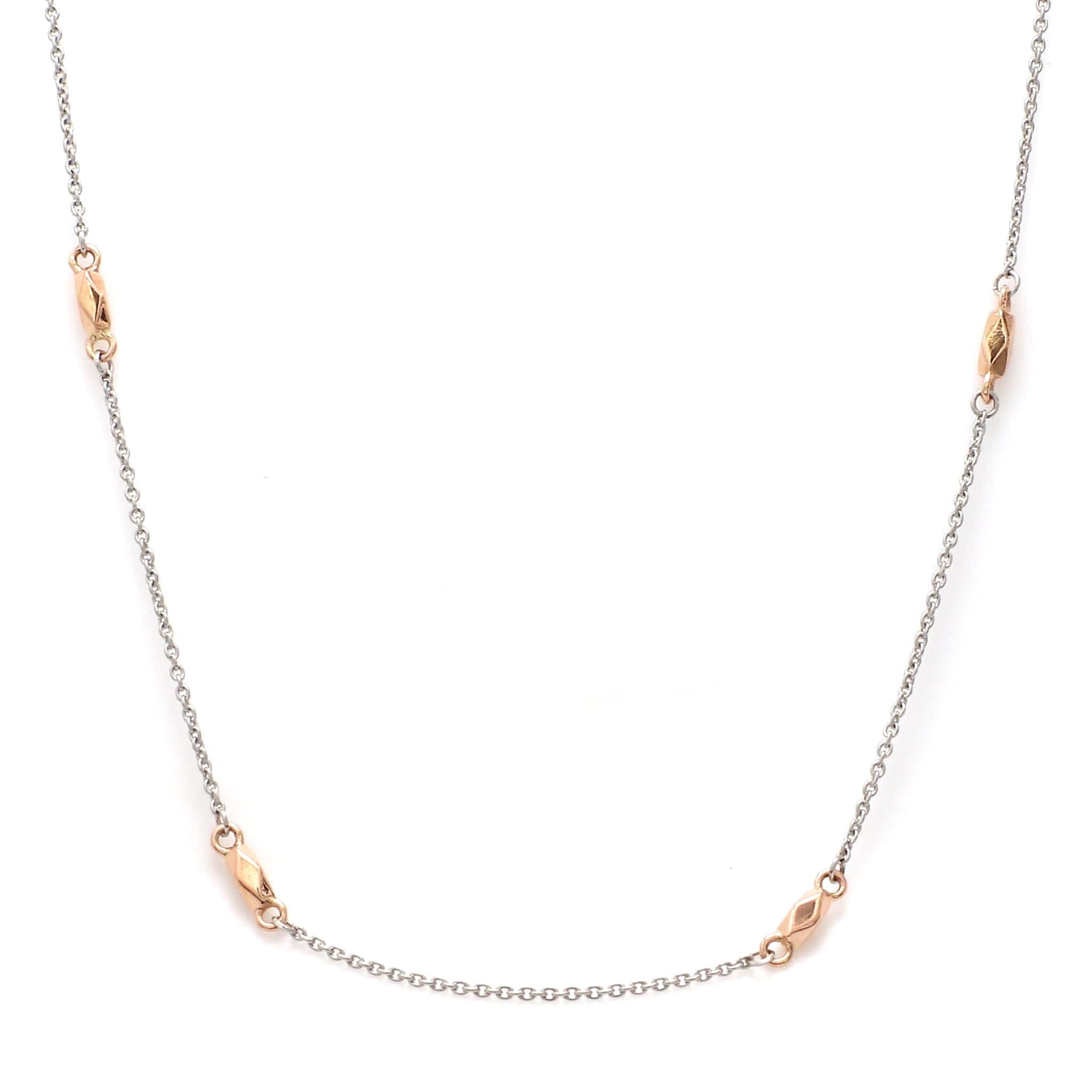 Jewelove™ Chains Platinum Chain with Rose Gold JL PT CH 860