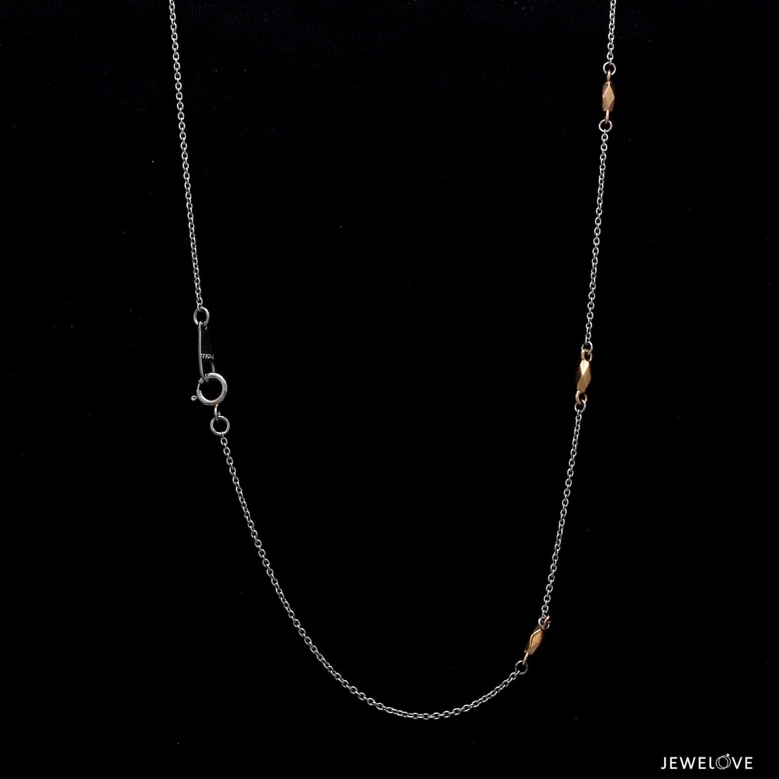 Jewelove™ Chains Platinum Chain with Rose Gold JL PT CH 860