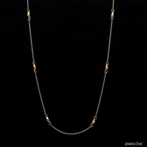 Jewelove™ Chains Platinum Chain with Rose Gold JL PT CH 860