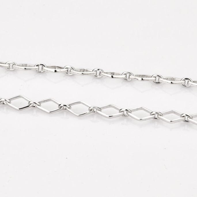 Jewelove™ Chains Platinum Chain with Square Shape Links JL PT CH 835