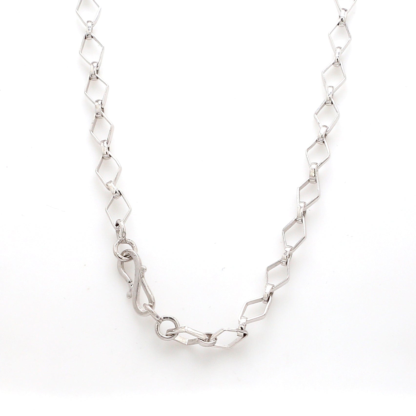 Jewelove™ Chains Platinum Chain with Square Shape Links JL PT CH 835