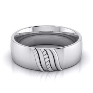 Jewelove™ Rings Platinum Couple Love Bands JL PT CB-7