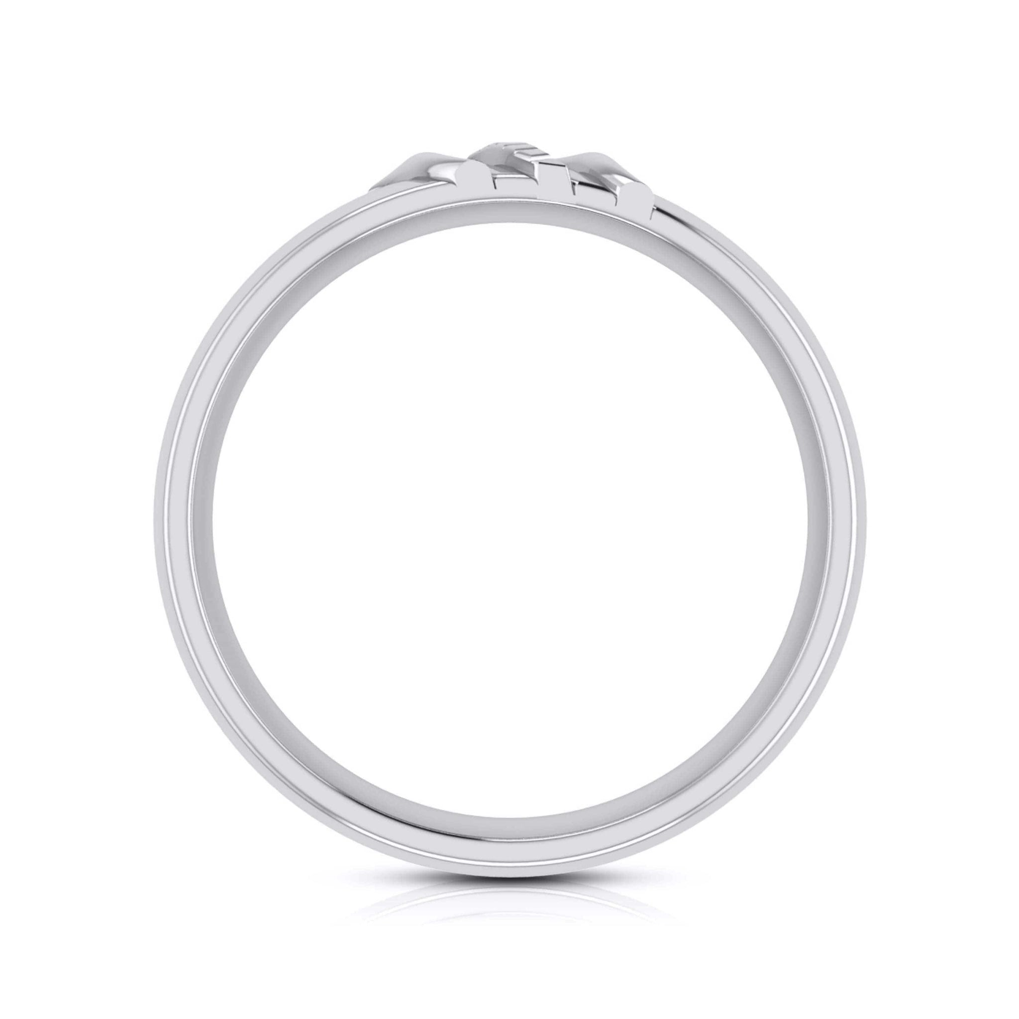 Jewelove™ Rings Platinum Couple Love Bands JL PT CB-7