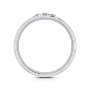 Jewelove™ Rings Platinum Couple Love Bands JL PT CB-7