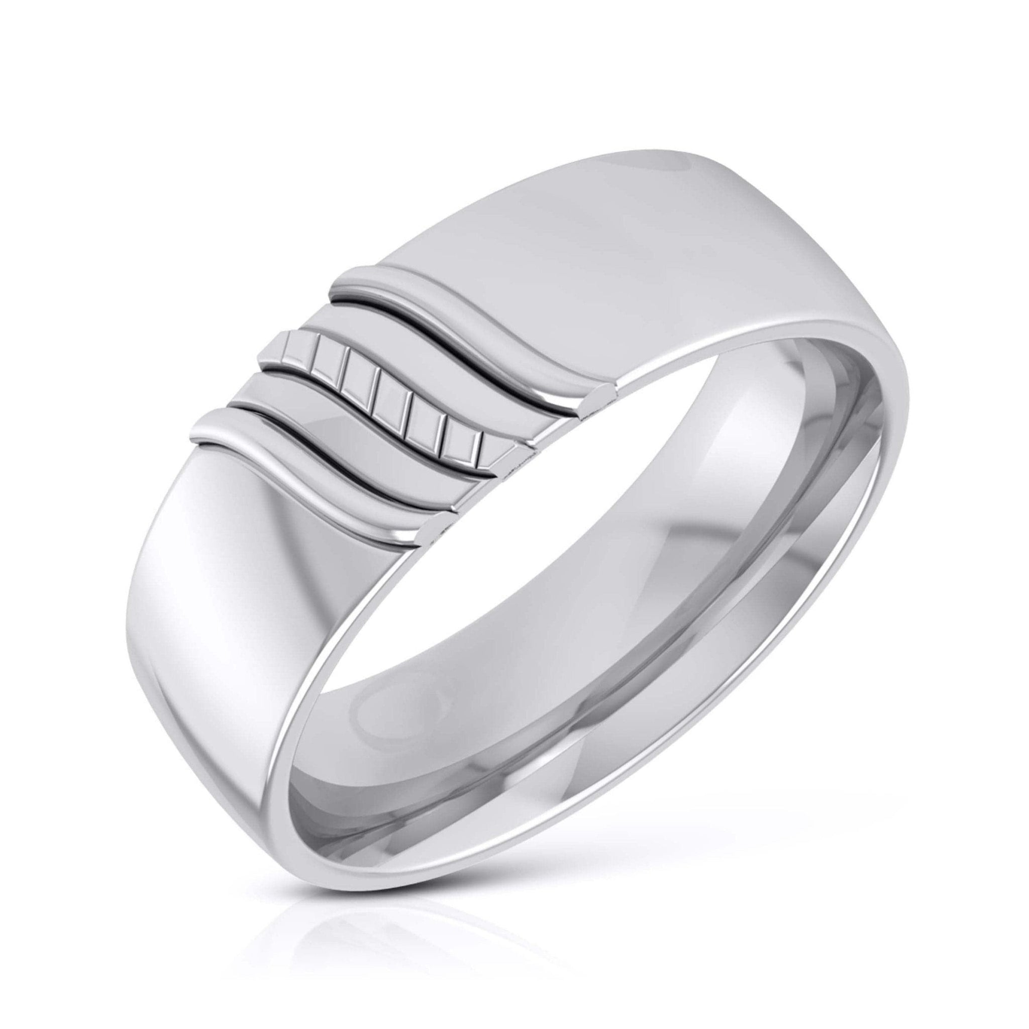 Jewelove™ Rings Platinum Couple Love Bands JL PT CB-7