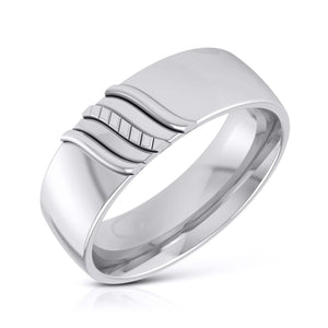 Jewelove™ Rings Platinum Couple Love Bands JL PT CB-7