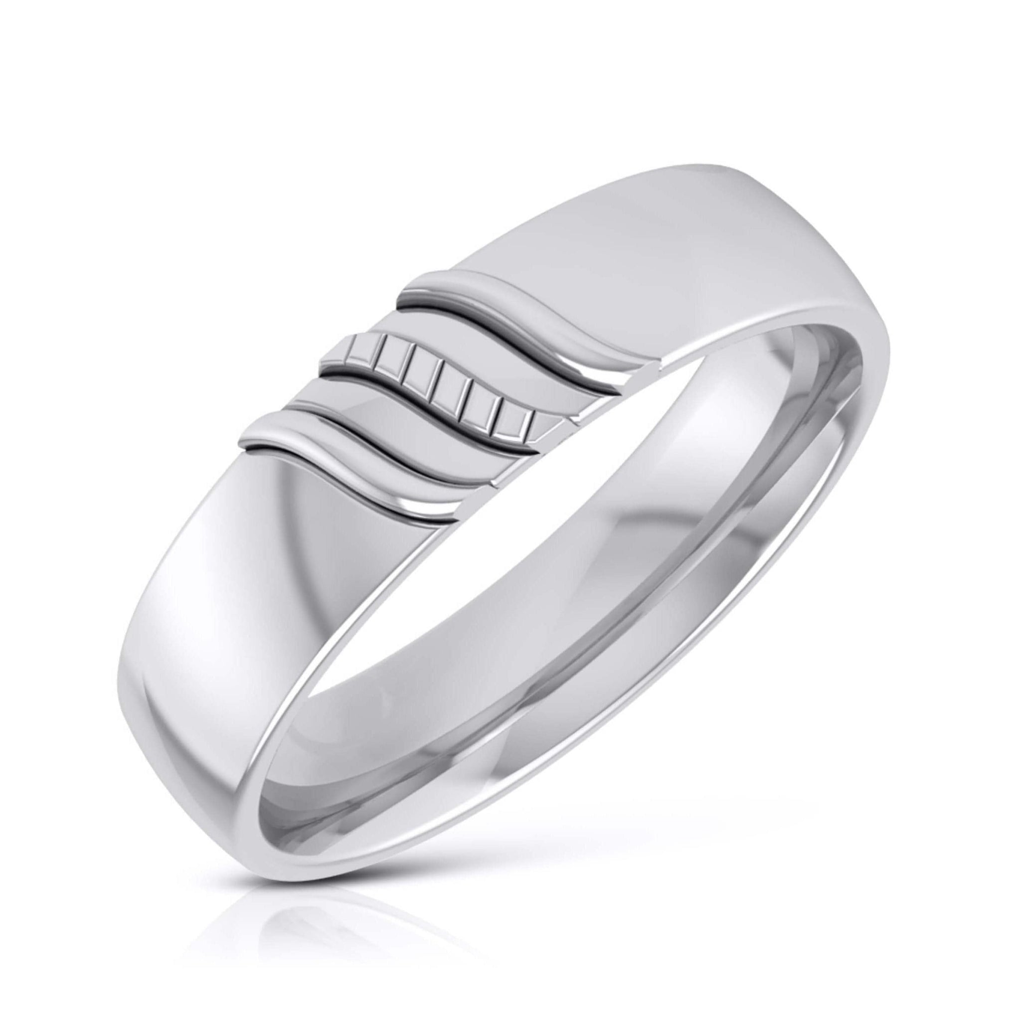 Jewelove™ Rings Platinum Couple Love Bands JL PT CB-7