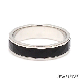 Jewelove™ Rings Platinum Couple Rings with Black Ceramic JL PT 1330