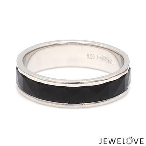 Jewelove™ Rings Platinum Couple Rings with Black Ceramic JL PT 1330