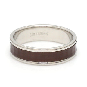 Jewelove™ Rings Platinum Couple Rings with Brown Ceramic JL PT 1329