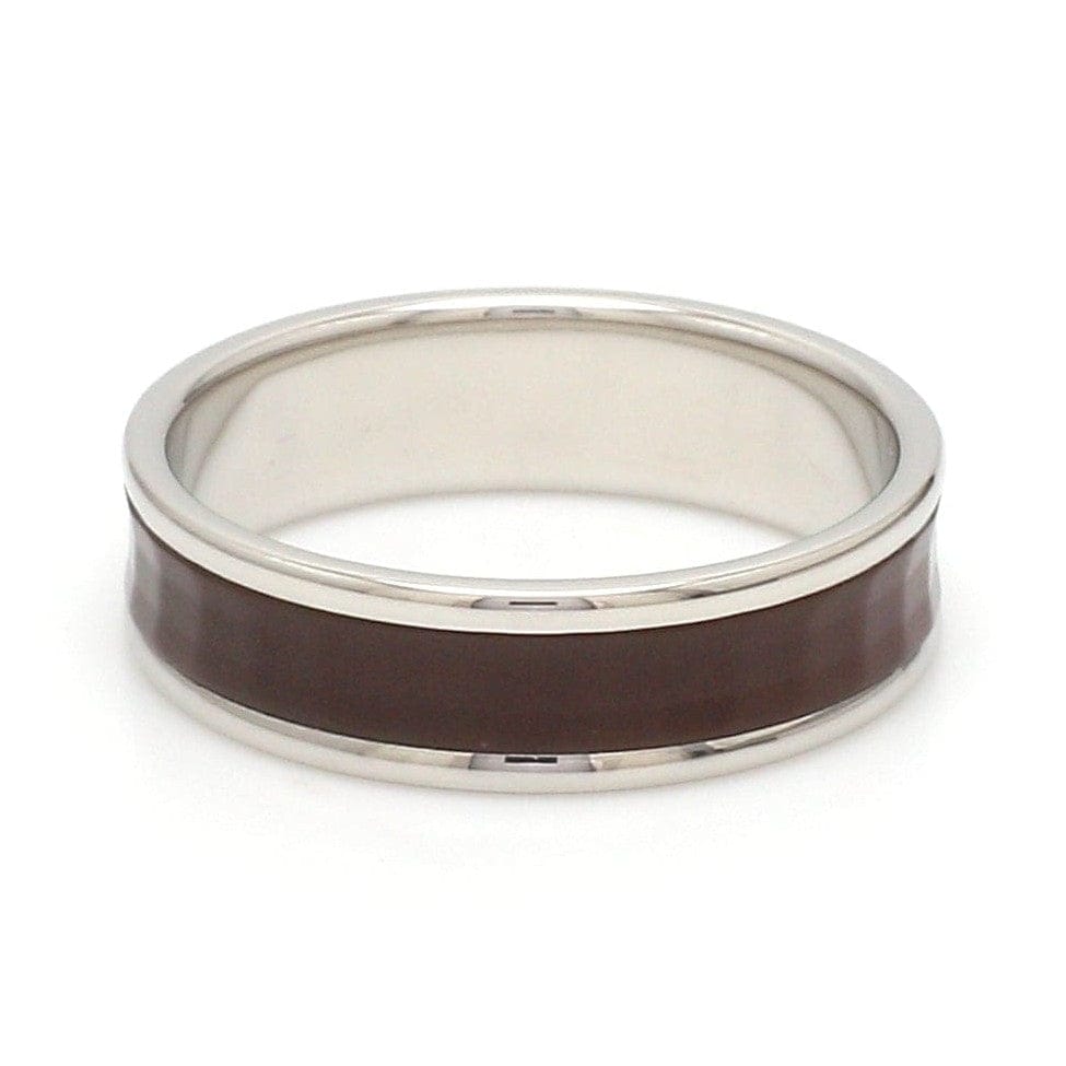 Jewelove™ Rings Platinum Couple Rings with Brown Ceramic JL PT 1329