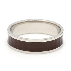 Jewelove™ Rings Platinum Couple Rings with Brown Ceramic JL PT 1329