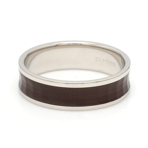 Jewelove™ Rings Platinum Couple Rings with Brown Ceramic JL PT 1329