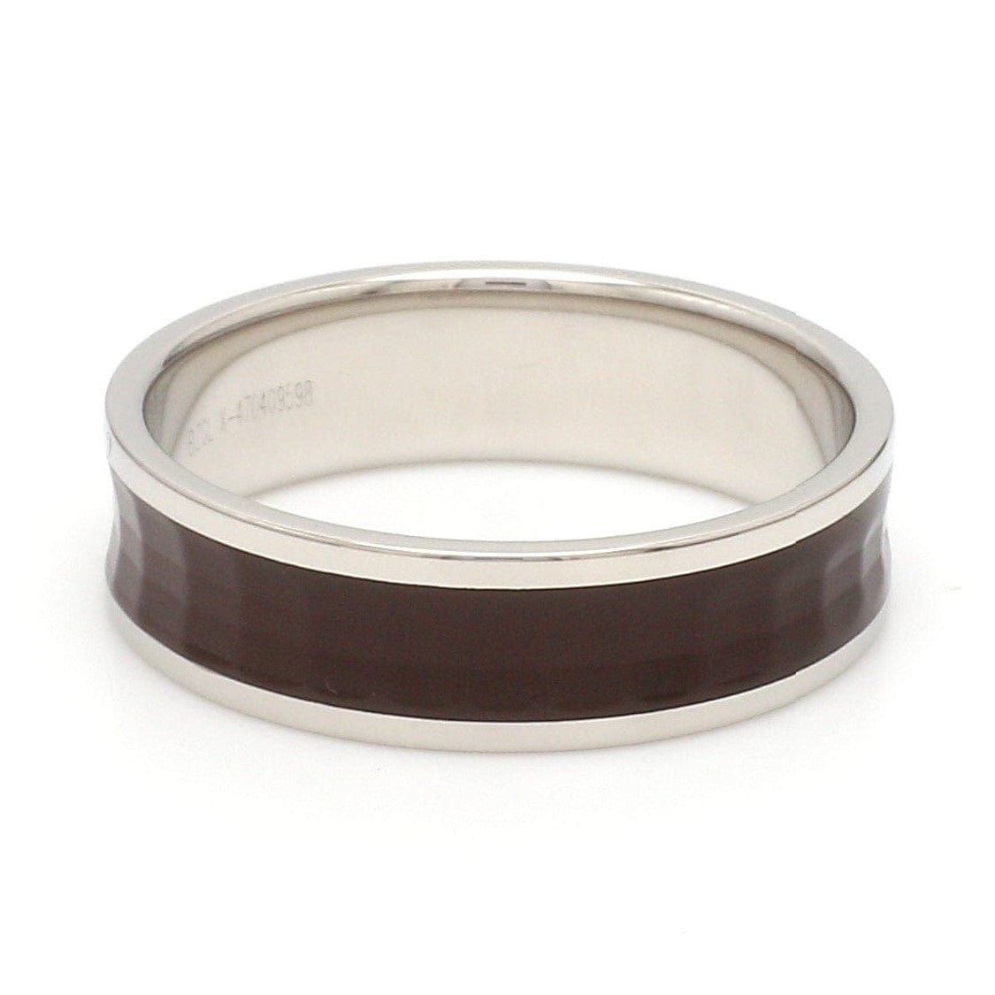 Jewelove™ Rings Platinum Couple Rings with Brown Ceramic JL PT 1329