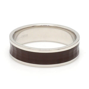 Jewelove™ Rings Platinum Couple Rings with Brown Ceramic JL PT 1329