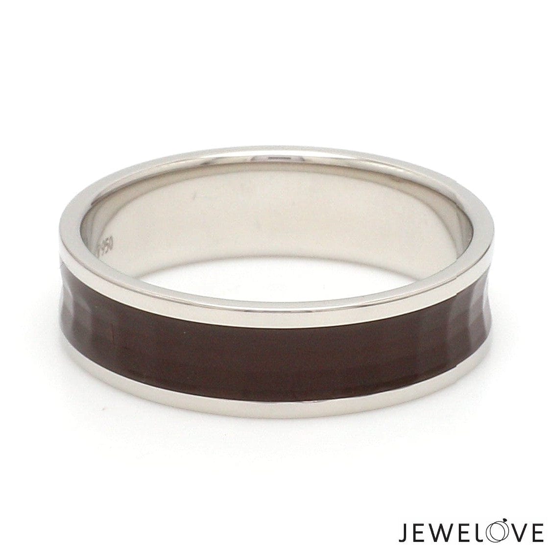 Jewelove™ Rings Platinum Couple Rings with Brown Ceramic JL PT 1329