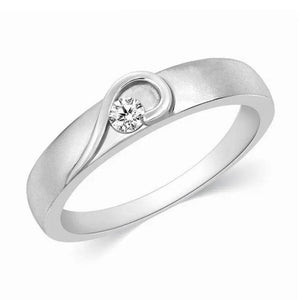 Jewelove™ Rings Men's Band only / SI IJ Platinum Couple Rings with Complementary Hearts SJ PTO 243