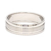 Jewelove™ Rings Platinum Couple Rings with Matte Finish & Single Diamond JL PT 629